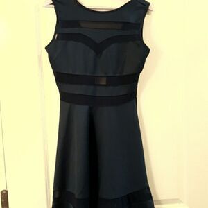 Zeagoo, dress, midi, sheer, size medium